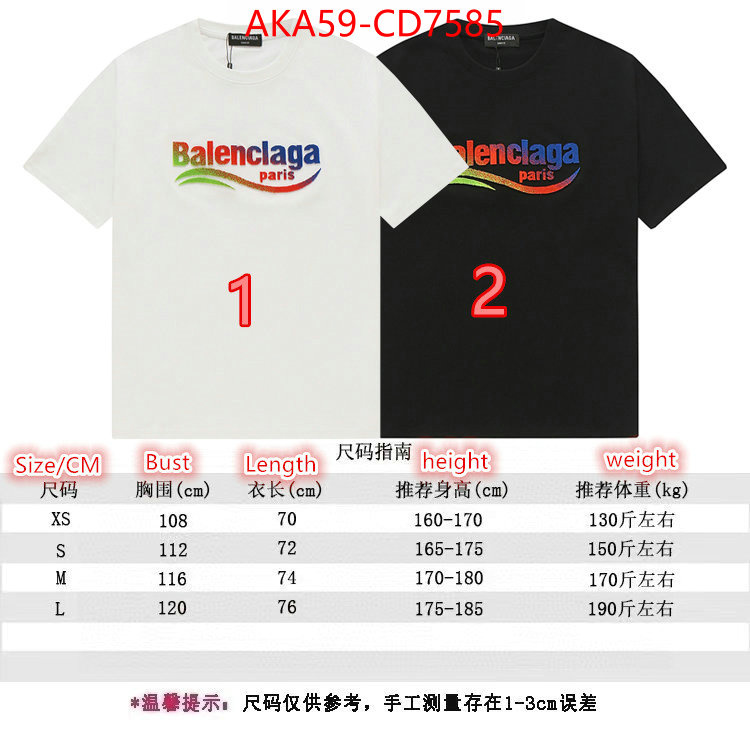 Clothing-Balenciaga,how to find replica shop , ID: CD7585,$: 59USD