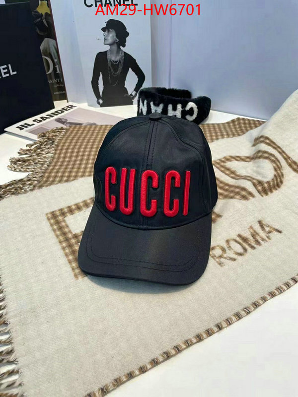 Cap (Hat)-Gucci,top 1:1 replica , ID: HW6701,$: 29USD