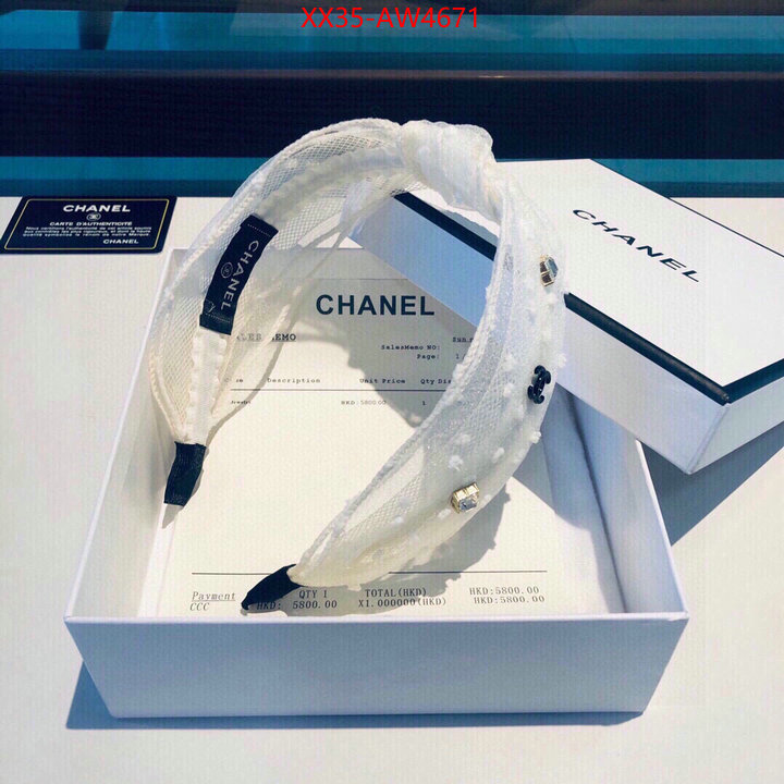 Hair band-Chanel,high quality 1:1 replica , ID: AW4671,$: 35USD