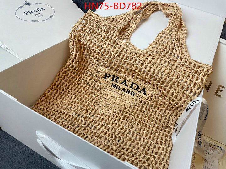 Prada Bags(4A)-Handbag-,what's best ,ID: BD782,$: 75USD