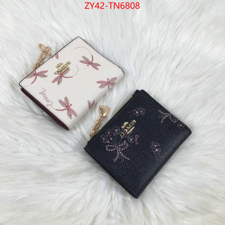 Coach Bags(4A)-Wallet,customize the best replica ,ID: TN6808,$: 42USD