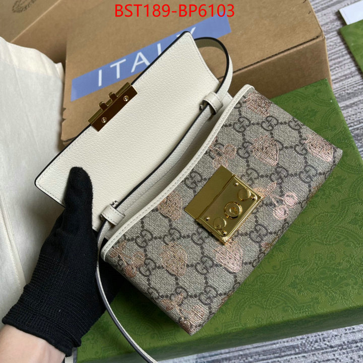 Gucci Bags(TOP)-Padlock-,replicas ,ID: BP6103,$: 189USD