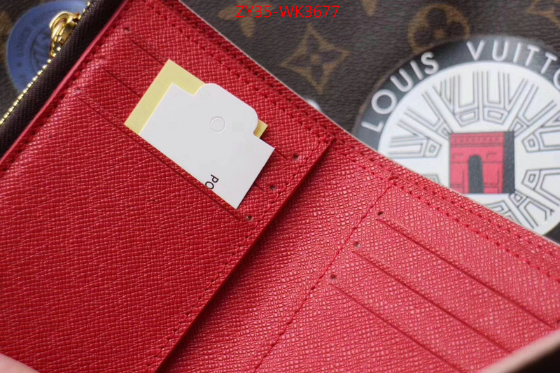 LV Bags(4A)-Wallet,ID: WK3677,$:35USD