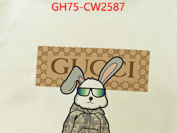 Clothing-Gucci,where to buy replicas , ID: CW2587,$: 75USD