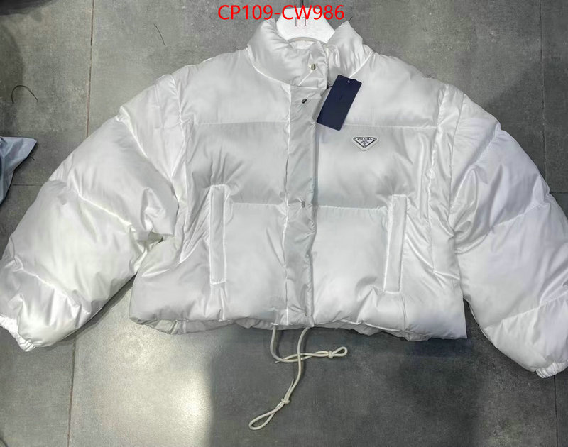Down jacket Women-Prada,aaaaa replica , ID: CW986,$: 109USD