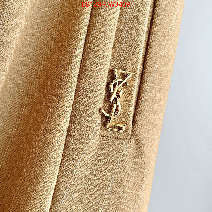 Clothing-YSL,replcia cheap from china ,ID: CW3409,$: 129USD