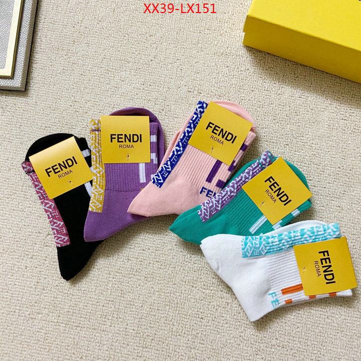 Sock-Fendi,high quality designer , ID:LX151,$: 39USD