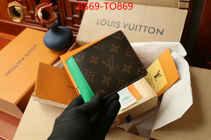 LV Bags(TOP)-Wallet,ID: TO869,$: 69USD