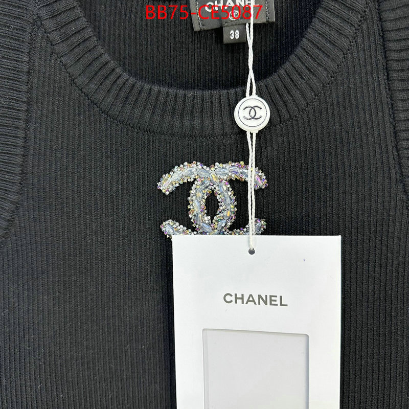 Clothing-Chanel,luxury shop , ID: CE5087,$: 75USD