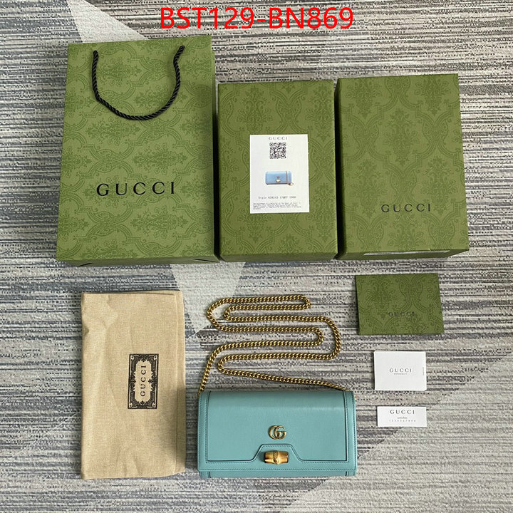 Gucci Bags(TOP)-Diagonal-,ID: BN869,$:129USD