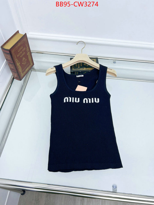 Clothing-MIU MIU,aaaaa+ replica designer , ID: CW3274,$: 95USD