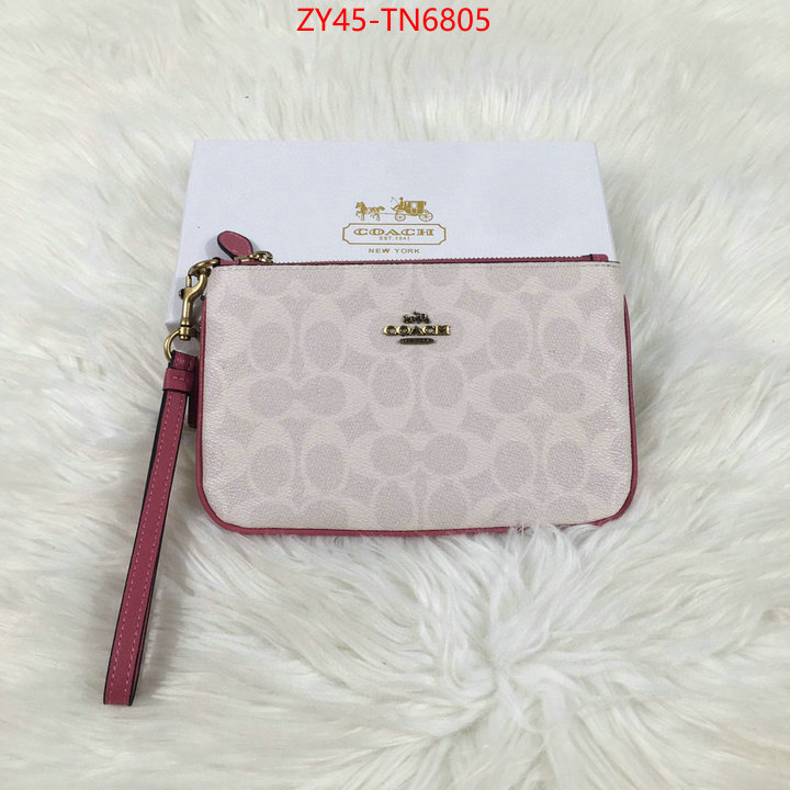 Coach Bags(4A)-Wallet,high quality aaaaa replica ,ID: TN6805,$: 45USD