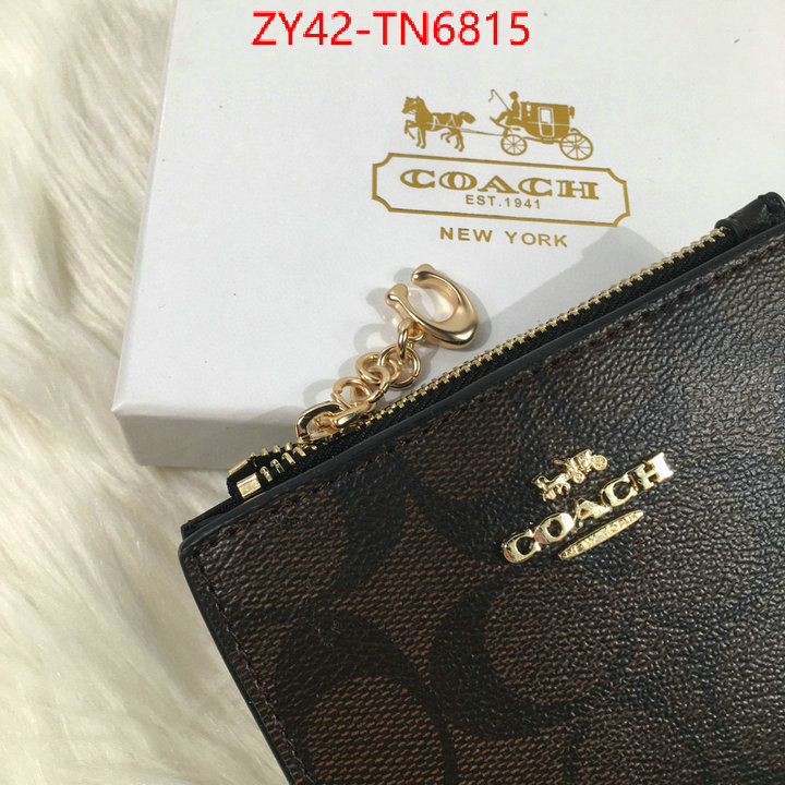 Coach Bags(4A)-Wallet,aaaaa+ class replica ,ID: TN6815,$: 42USD