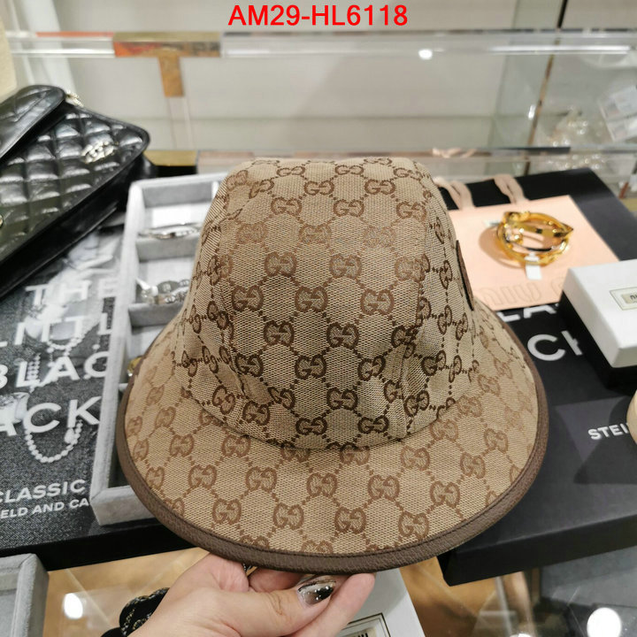 Cap (Hat)-Gucci,designer wholesale replica , ID: HL6118,$: 29USD