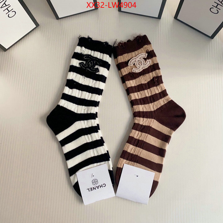 Sock-Chanel,replica aaaaa+ designer , ID: LW4904,$: 32USD