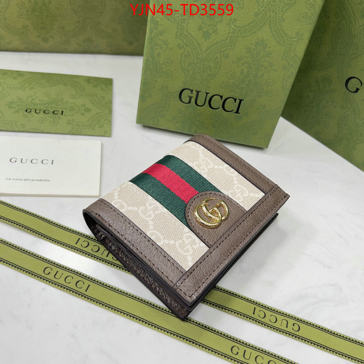 Gucci Bags(4A)-Wallet-,best replica ,ID: TD3559,$: 45USD