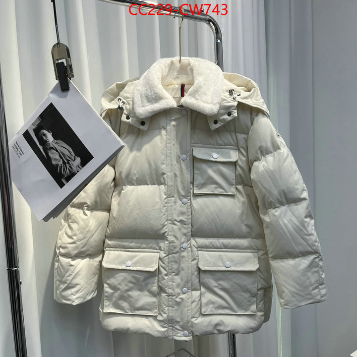 Down jacket Women-Moncler,what are the best replica , ID: CW743,$: 229USD