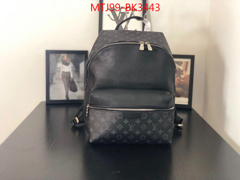 LV Bags(4A)-Backpack-,ID: BK3443,$:99USD