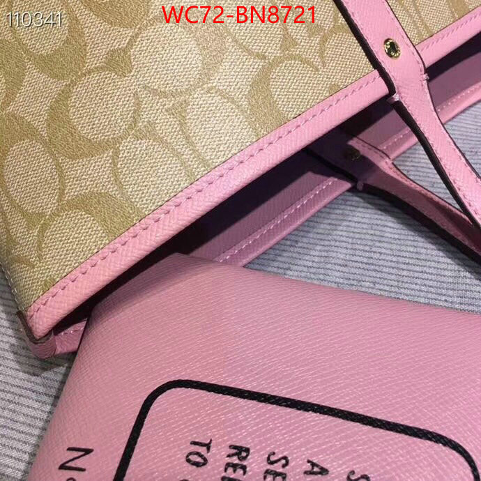 Coach Bags(4A)-Tote-,the highest quality fake ,ID: BN8721,$: 72USD