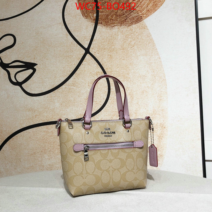 Coach Bags(4A)-Tote-,replica for cheap ,ID: BO492,$: 75USD