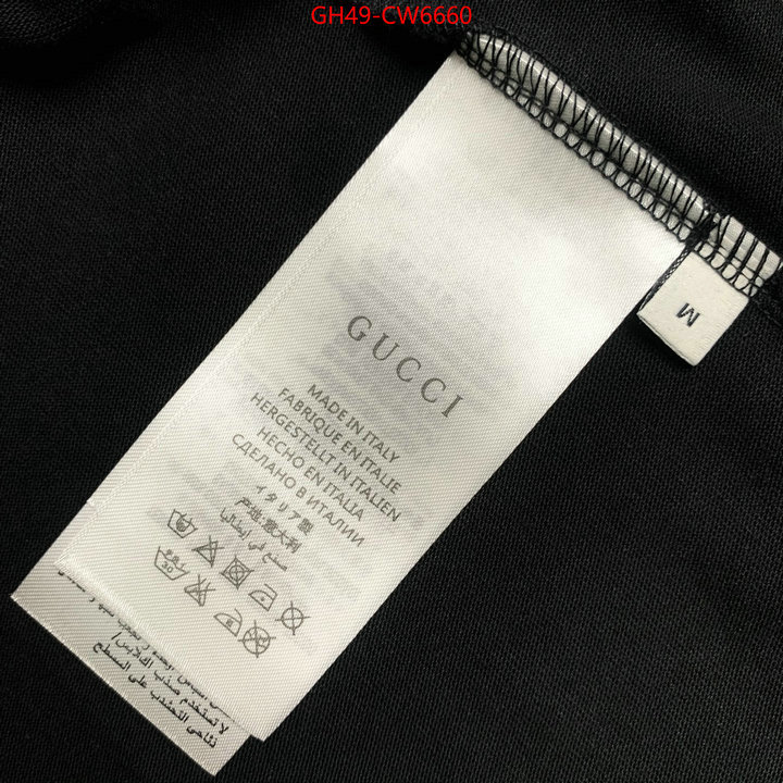 Clothing-Gucci,what is aaaaa quality , ID: CW6660,$: 49USD