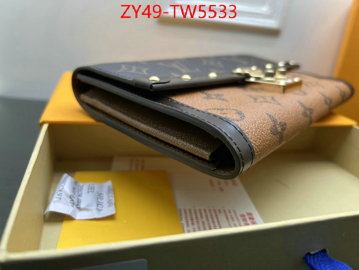 LV Bags(4A)-Wallet,what's the best place to buy replica ,ID: TW5533,$: 49USD