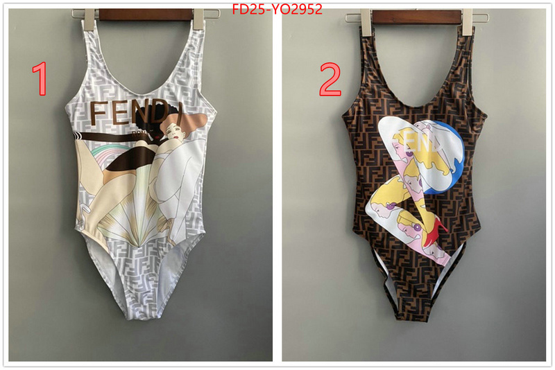 Swimsuit-Fendi,designer high replica , ID: YO2952,$: 25USD