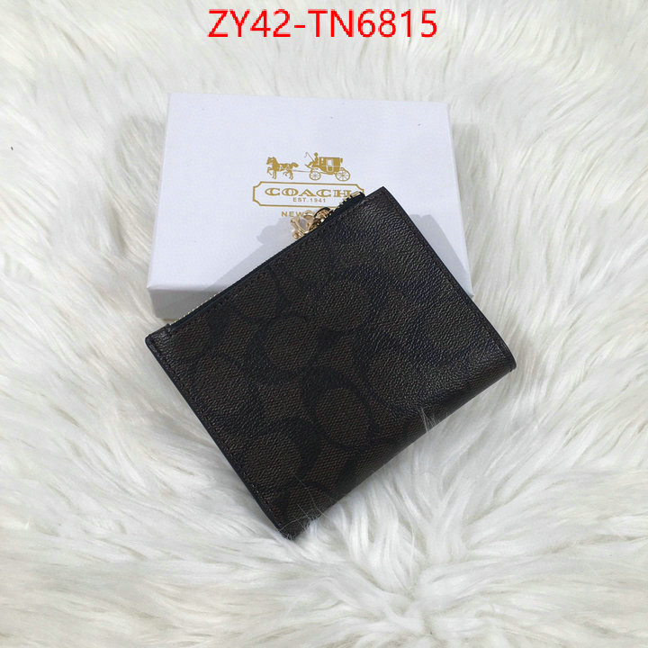 Coach Bags(4A)-Wallet,aaaaa+ class replica ,ID: TN6815,$: 42USD