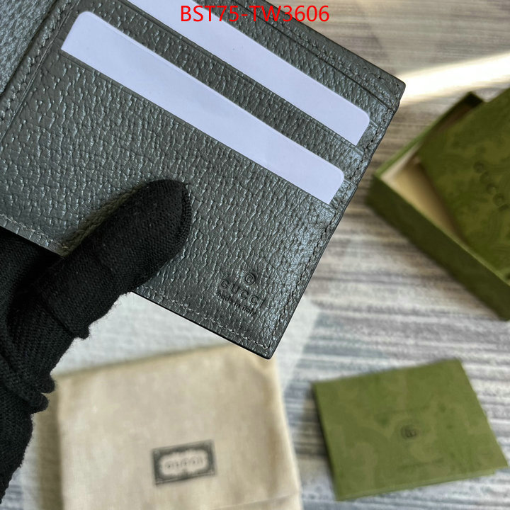Gucci Bags(TOP)-Wallet-,wholesale imitation designer replicas ,ID: TW3606,$: 75USD