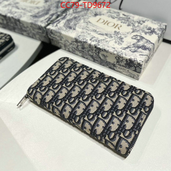 Dior Bags(TOP)-Wallet-,ID: TD9672,$: 79USD