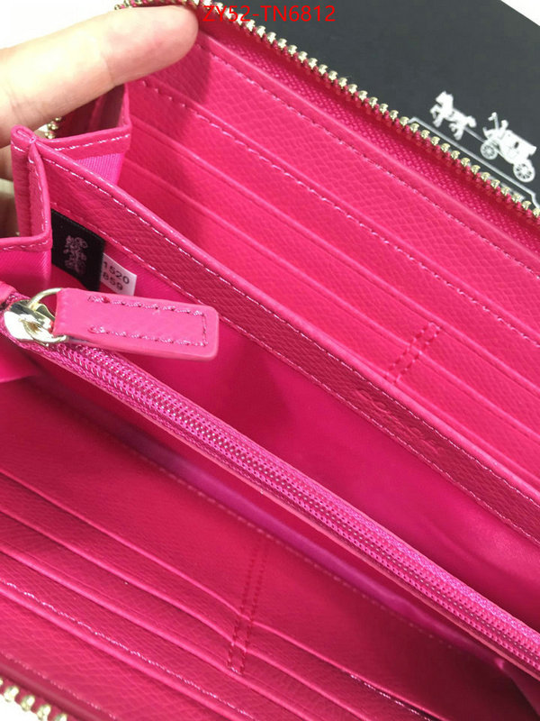 Coach Bags(4A)-Wallet,best capucines replica ,ID: TN6812,$: 52USD