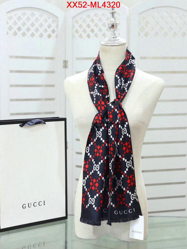 Scarf-Gucci,top perfect fake , ID: ML4320,$: 52USD