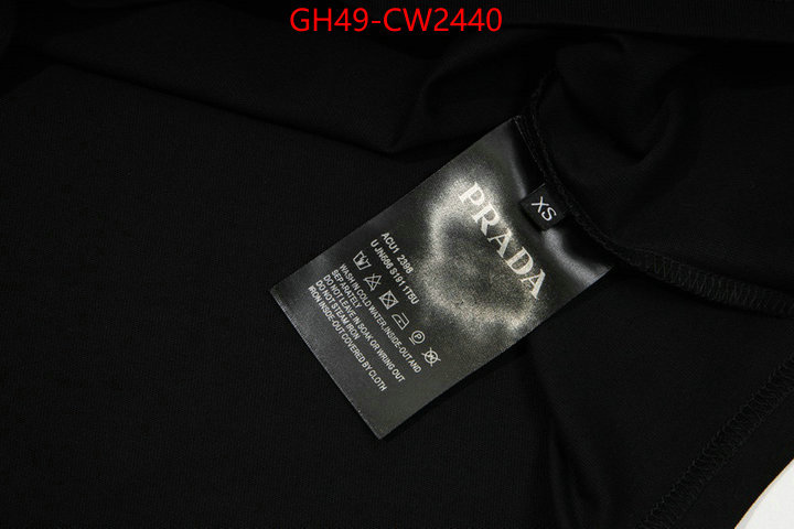 Clothing-Prada,what is aaaaa quality , ID: CW2440,$: 49USD