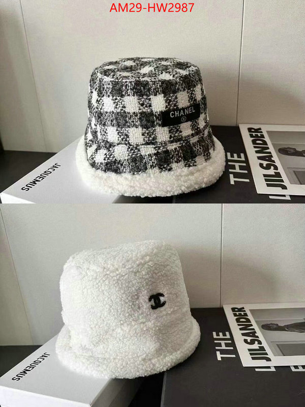 Cap (Hat)-Chanel,aaaaa class replica , ID: HW2987,$: 29USD