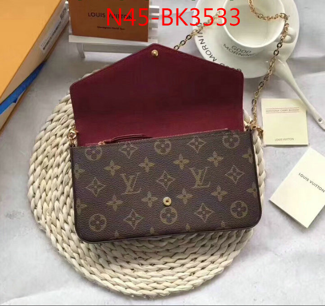 LV Bags(4A)-New Wave Multi-Pochette-,the best quality replica ,ID: BK3533,$: 45USD