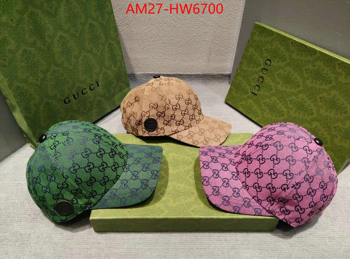 Cap (Hat)-Gucci,knockoff , ID: HW6700,$: 27USD