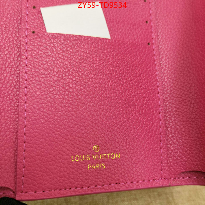 LV Bags(4A)-Wallet,luxury fashion replica designers ,ID: TD9534,$: 59USD