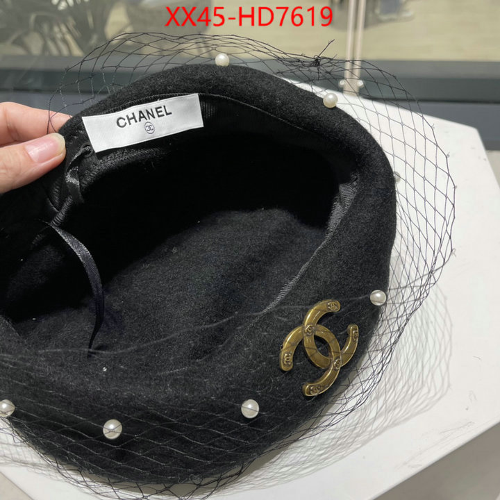 Cap (Hat)-Chanel,high quality replica designer , ID: HD7619,$: 45USD