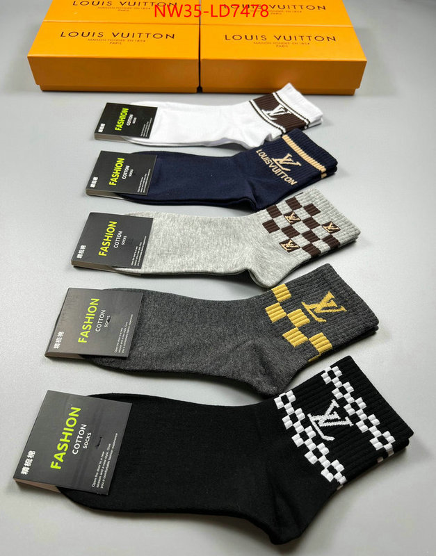 Sock-LV,perfect replica , ID: LD7478,$: 35USD