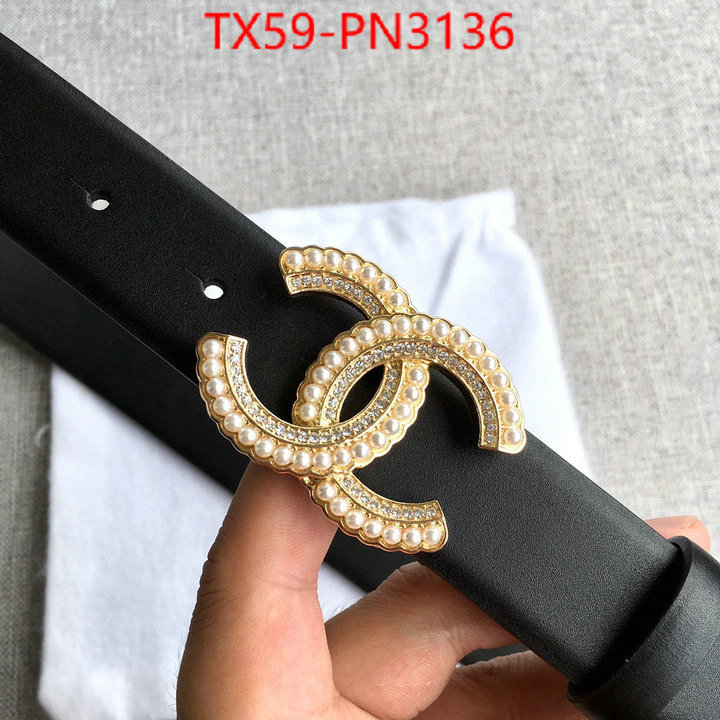 Belts-Chanel,the best affordable , ID: PN3136,$: 59USD