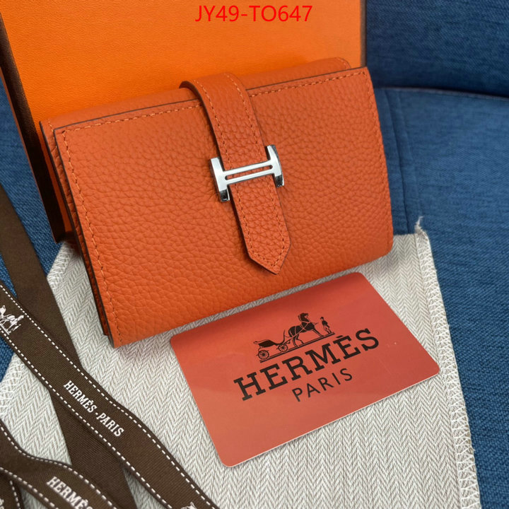 Hermes Bags(4A)-Wallet-,replica 1:1 high quality ,ID: TO647,$: 49USD