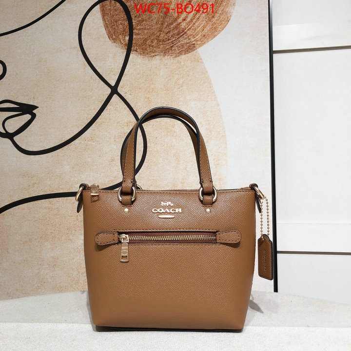 Coach Bags(4A)-Tote-,where to buy fakes ,ID: BO491,$: 75USD