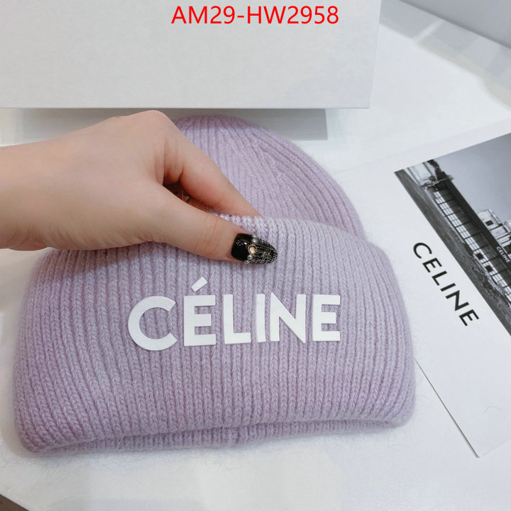 Cap (Hat)-Celine,buy first copy replica , ID: HW2958,$: 29USD