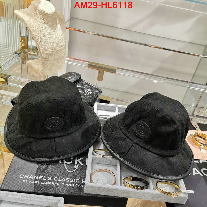 Cap (Hat)-Gucci,designer wholesale replica , ID: HL6118,$: 29USD