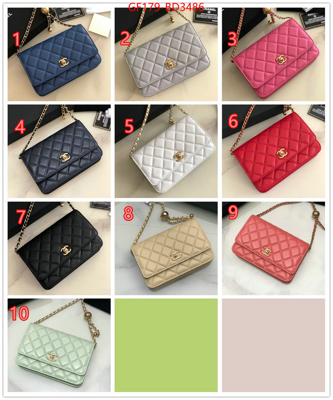 Chanel Bags(TOP)-Diagonal-,ID: BD3486,$: 179USD