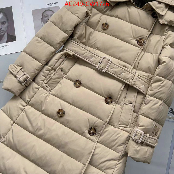 Down jacket Women-Burberry,mirror copy luxury , ID: CW1726,$: 249USD