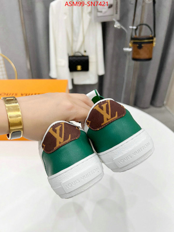 Women Shoes-LV,top perfect fake , ID: SN7421,$: 99USD