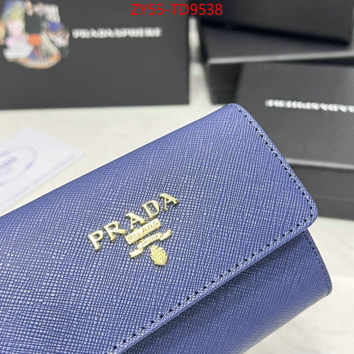 Prada Bags(4A)-Wallet,the best quality replica ,ID: TD9538,$: 55USD