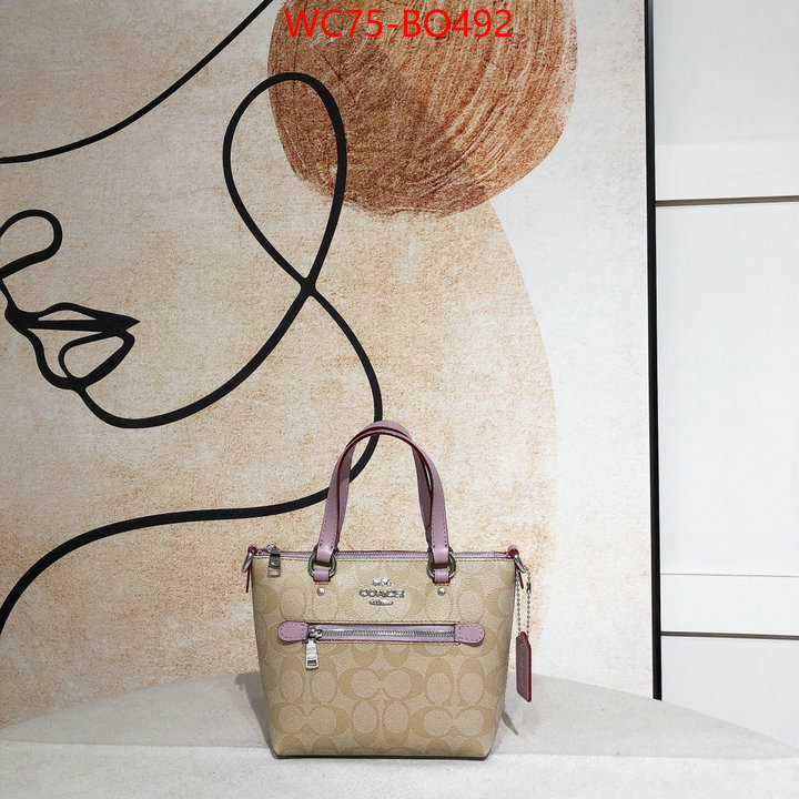 Coach Bags(4A)-Tote-,replica for cheap ,ID: BO492,$: 75USD