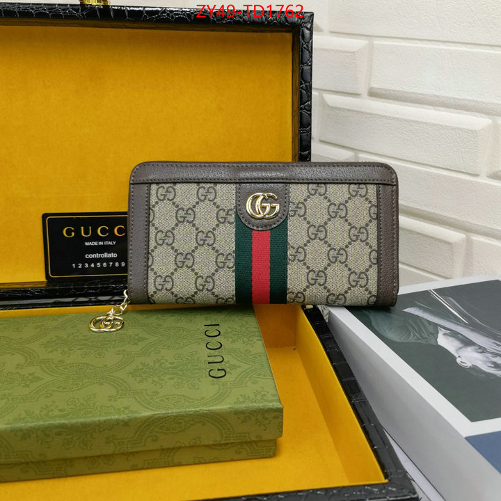 Gucci Bags(4A)-Wallet-,can i buy replica ,ID: TD1762,$: 49USD